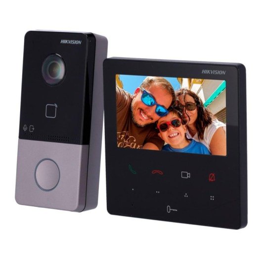 Videoportero WiFi Hikvision DS-KIS606-P Pantalla 4,3" Full HD 131°