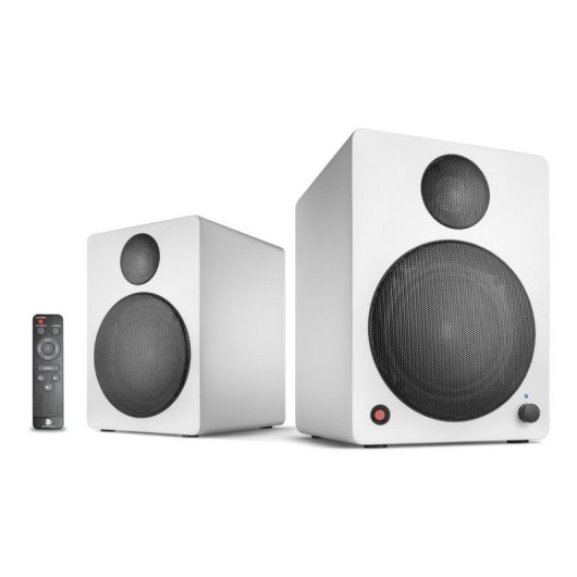 Haut-parleurs Wavemaster Cube Neo Blanc 2 voies sans fil 50W Bluetooth optique