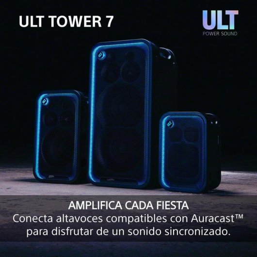 Altavoces Sony Torre Bluetooth 420 W con luces y XLR