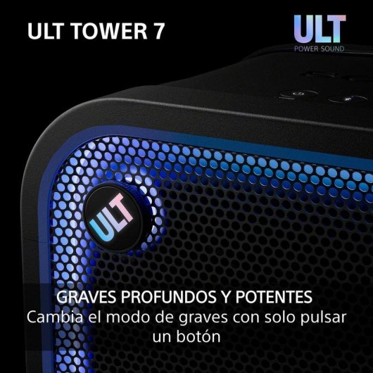 Altavoces Sony Torre Bluetooth 420 W con luces y XLR