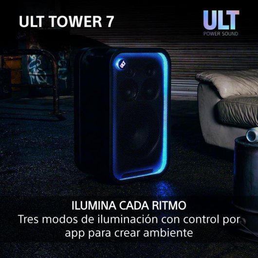 Altavoces Sony Torre Bluetooth 420 W con luces y XLR