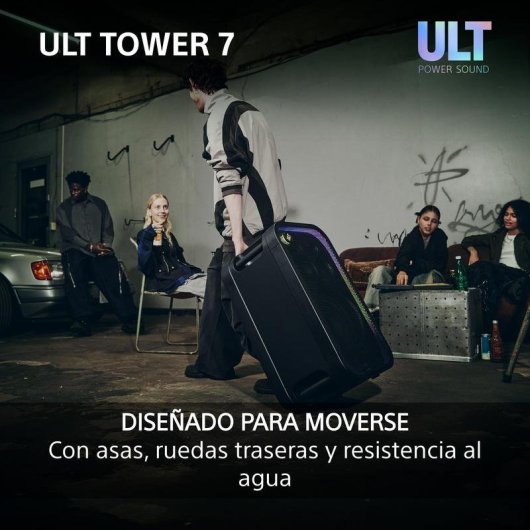 Altavoces Sony Torre Bluetooth 420 W con luces y XLR