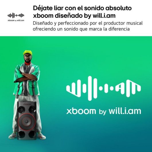 Altavoces LG de fiesta Bluetooth 260 W con karaoke e iluminación LED