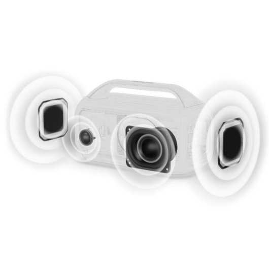 Altavoces Philips portátil inalámbrico y alámbrico 50 W con luces LED e IP67