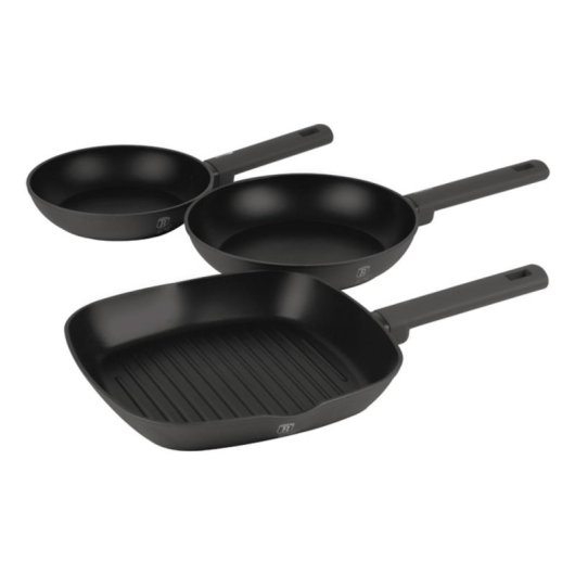 Juego de sartenes Berlinger Haus Anthracite 3 piezas aluminio forjado inducción 20/24/28 cm