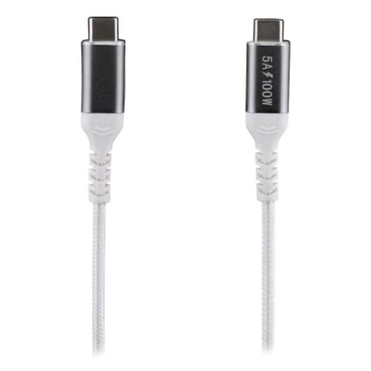 Kabel TnB TCUSBC100W USB-C 100W 2m Aluminium Weiß