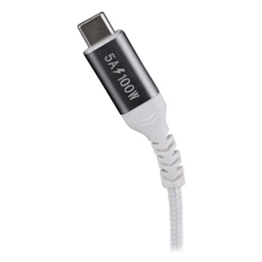 Kabel TnB TCUSBC100W USB-C 100W 2m Aluminium Weiß