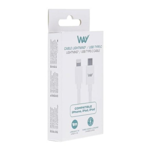Cable TnB WCBL01 USB-C a Lightning 1 m Blanco