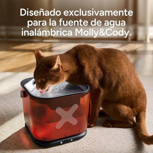 Molly&Cody Pack de 8 Filtros y 8 Esponjas de Repuesto para Fuente de 3 L