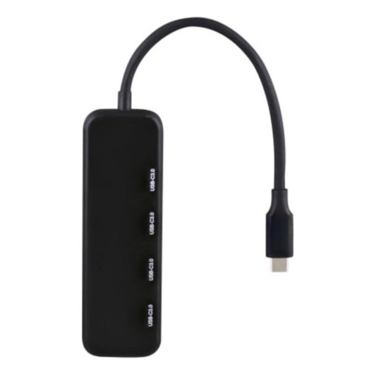 Hub TnB 4 portas USB-C 5 Gbps TCHUB4USBC compacto preto
