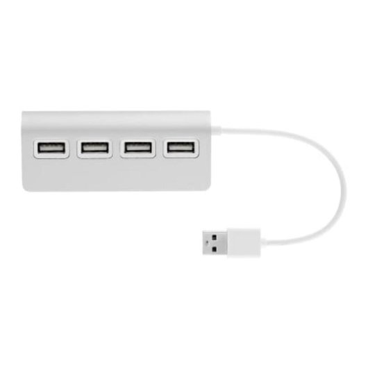 Hub TnB 4 ports USB 2.0 480 Mbit/s modèle HUBUSB4ALU aluminium