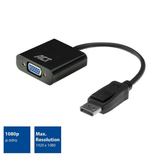 ACT DisplayPort zu VGA Adapter 0,15 m 1080p