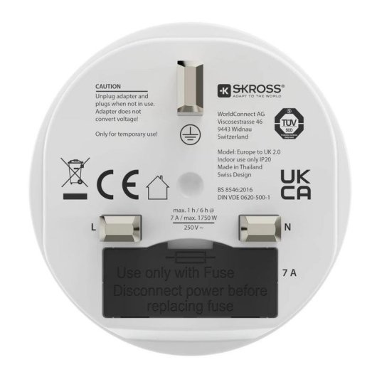 Adaptador Hama Type G RU Type F Branco