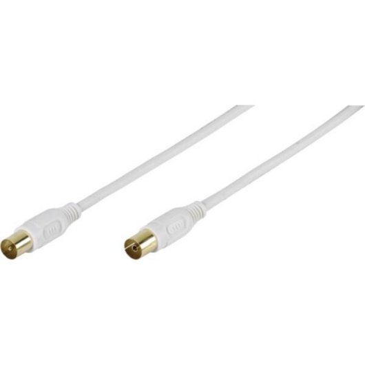 Cable de antena coaxial Vivanco 1,5 m conectores macho y hembra