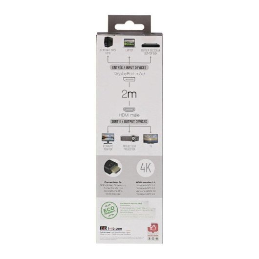 Kabel DisplayPort zu HDMI TnB HDMIDP2 4K 2 m