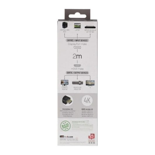 Kabel DisplayPort zu HDMI TnB HDMIDP2 4K 2 m