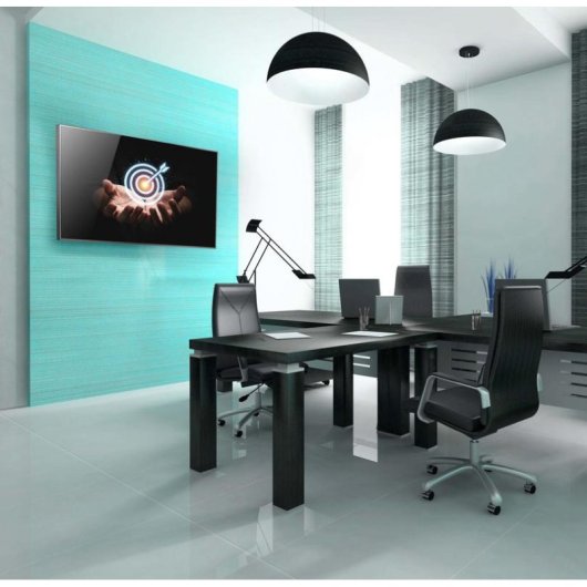 Edbak TWB1c-B Support Mural TV 60 à 65" VESA 100x100 à 800x400 Max 80Kg Noir