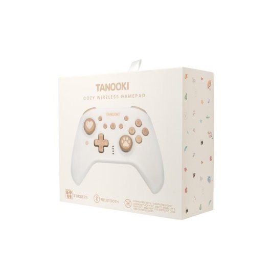 Mando Inalámbrico Blade TANOOKI Cozy Bluetooth PC Switch 2 Android iOS Crema