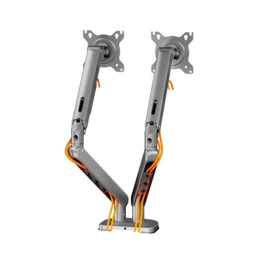 Napofix DM2230G Support Moniteur Double Bureau 13 à 32" VESA 75x75 à 100x100 Max 18Kg