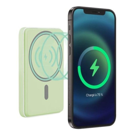 Power Bank TnB PBUMAG5GR 5000 mAh Apta para avión Verde