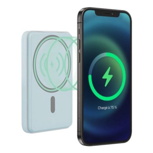 Power Bank TnB PBUMAG5BL 5000 mAh 20 W Apta para avión Azul