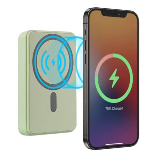 Power Bank TnB PBUMAG10GR 10000 mAh 20 W Charge Magnétique Verte