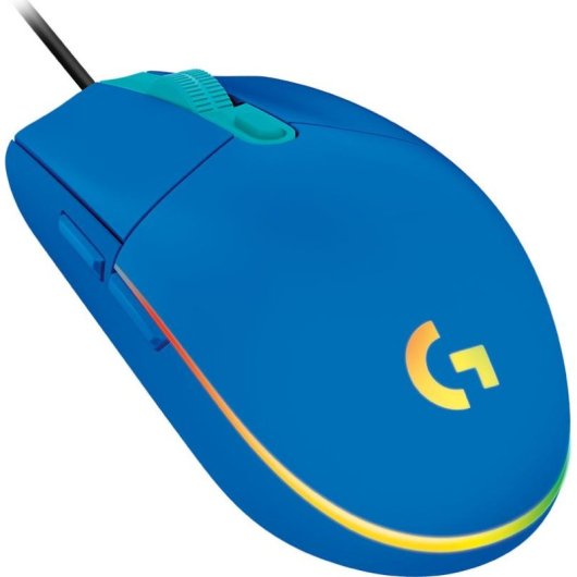 Souris Logitech G203 USB 8000 DPI Bleu RGB 6 Boutons Programmables