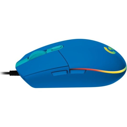 Souris Logitech G203 USB 8000 DPI Bleu RGB 6 Boutons Programmables