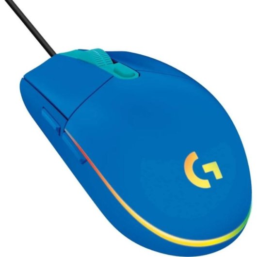Souris Logitech G203 USB 8000 DPI Bleu RGB 6 Boutons Programmables