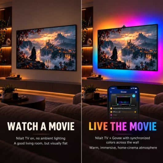 TV Nilait LED Prisma 55UD7004ST 55" 4K UltraHD 60Hz Smart TV WebOS HDR10 Govee Backlight