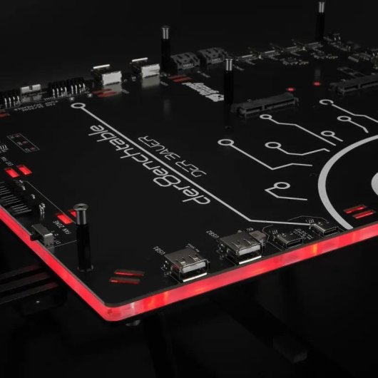 Banco de pruebas Thermal Grizzly der8enchtable con PCB activo Negro ATX/mATX/ITX
