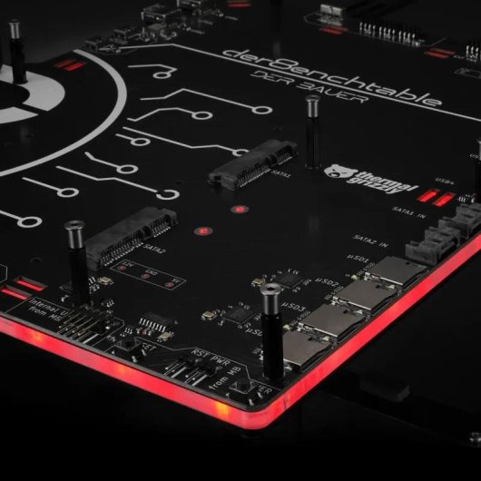 Banco de pruebas Thermal Grizzly der8enchtable con PCB activo Negro ATX/mATX/ITX