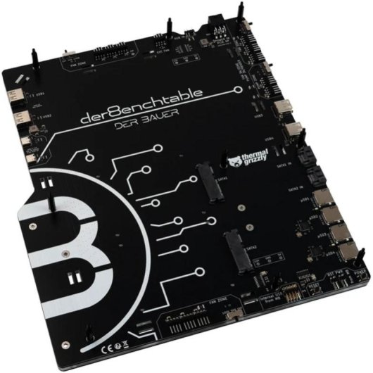 Banco de pruebas Thermal Grizzly der8enchtable con PCB activo Negro ATX/mATX/ITX