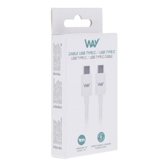 Cabo TnB WTCUSBC01 USB-C 1 m Branco Carga e Sincronização