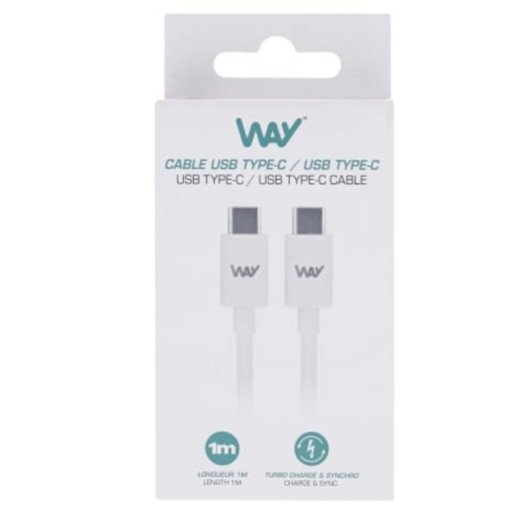 Cabo TnB WTCUSBC01 USB-C 1 m Branco Carga e Sincronização