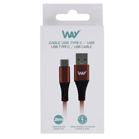 Cabo TnB WTCUSB02RD 2 m USB-A para USB-C Vermelho