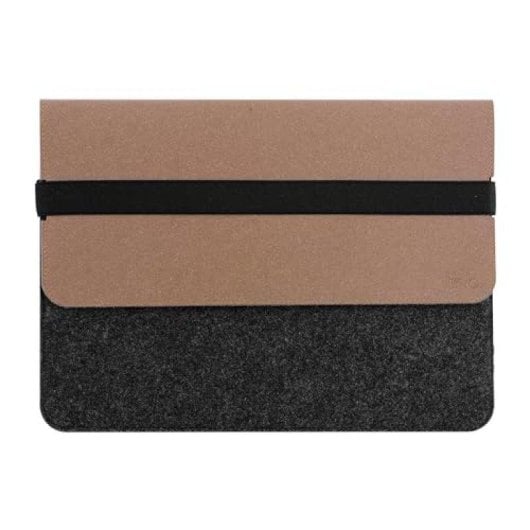 Funda TnB SLFR14BR para portátil 13 a 14 polegadas couro reciclado