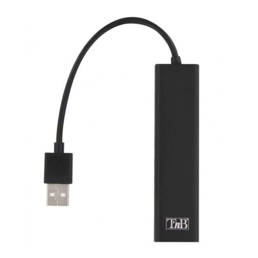 Concentrador USB TnB HUB3RJ45 3 Puertos USB 2.0 Ethernet 10/100