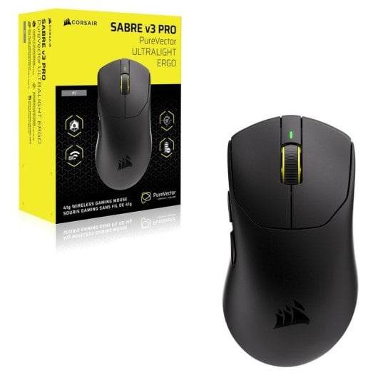 Mouse Corsair SABRE v3 PRO PureVector wireless 42000 DPI 8000 Hz nero