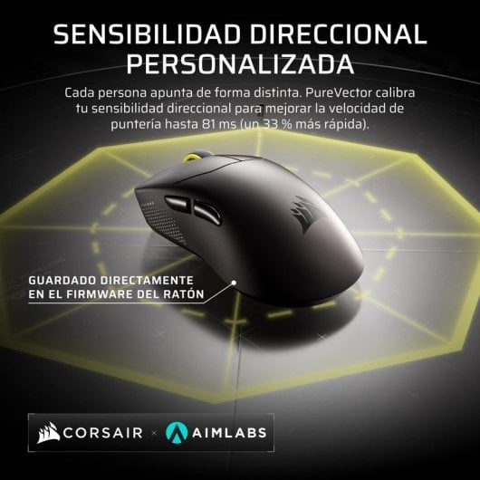Mouse Corsair SABRE v3 PRO PureVector wireless 42000 DPI 8000 Hz nero