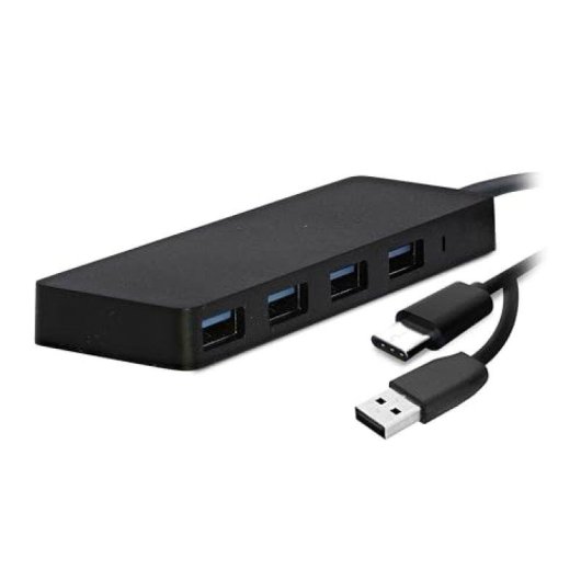 Hub TnB 4 ports 5 Gbps HUB4USB3V3 USB A USB C compact noir