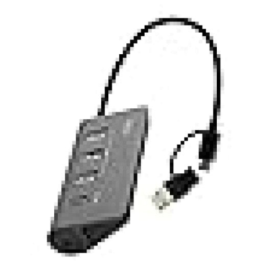 Hub TnB 4 Ports USB 3.0 5 Gbps Modell HUBUSB4ALUC Aluminium Grau