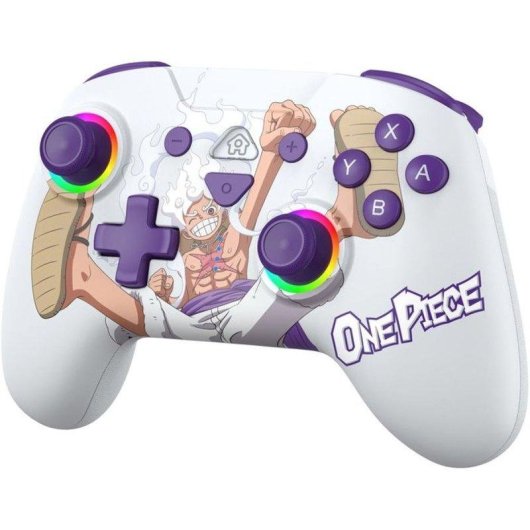 Mando Inalámbrico Bluetooth Subsonic Luffy Gear 5 One Piece Nintendo Switch Blanco