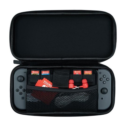 Custodia trasporto PDP Pull-n-go Elite per Nintendo Switch e Switch Lite grigia