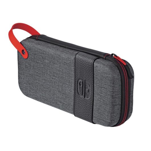 Custodia trasporto PDP Pull-n-go Elite per Nintendo Switch e Switch Lite grigia