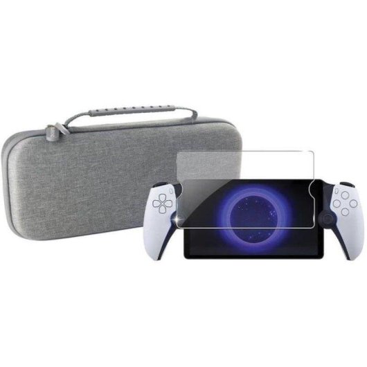 Funda Subsonic SA5635 PlayStation Portal Con Protector Pantalla Vidrio Templado Gris