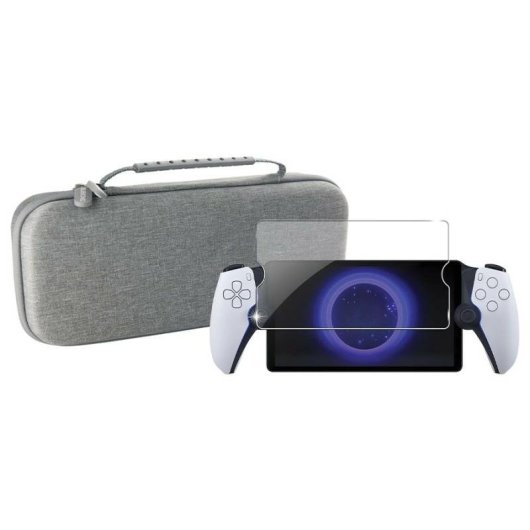 Funda Subsonic SA5635 PlayStation Portal Con Protector Pantalla Vidrio Templado Gris