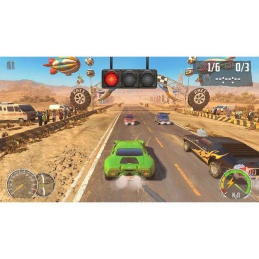 Turbo Boost Racing Kit Just For Games con 2 Ruedas Turbo LED para Mando PS5 DualSense