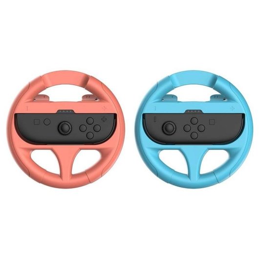 Pack 2 Volantes Subsonic SA5718 Joy-Con Nintendo Switch 2 Turquesa Rojo