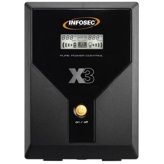 Sai INFOSEC 3000VA Batterie Plomb 75 Minutes Protection Ligne Téléphonique